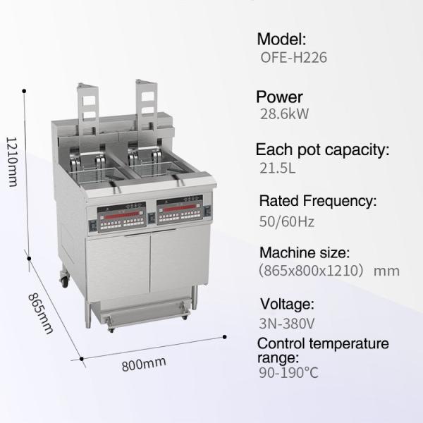 Cnix High Performance KFC Style Electric Open Deep Fryer Machine