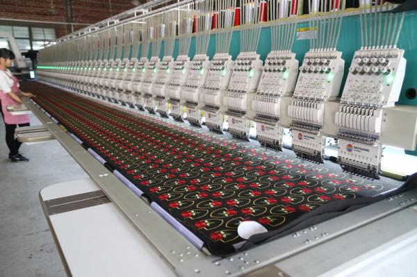 Quality Commercial Large Scale Computerized Embroidery Machine Advanced Technology for sale