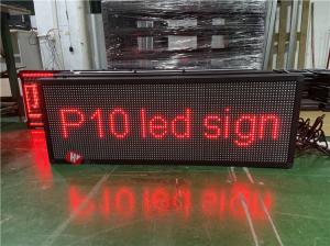 China P10 Outdoor 6000nits Scrolling Message Led Signs SMD3535 on sale