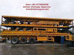 China 40 Tons Payload Used Truck Trailers Leaf Spring Mechanical Suspension on sale