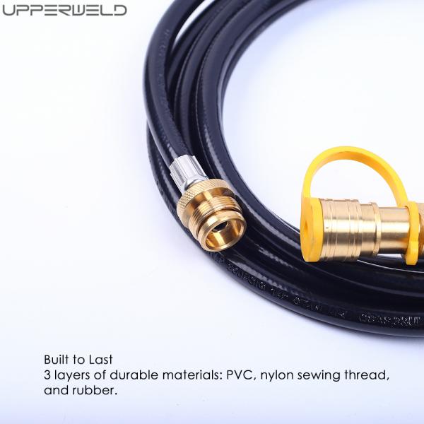 12feet 24 Feet Natural Rubber Gas Welding Lpg Hose with 3/8inch Quick Connect/Disconnect for Grill