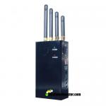 4 Channels 2w 4G 3G DCS GSM Black Portable Mobile Signal Jammer Blocker Isolator