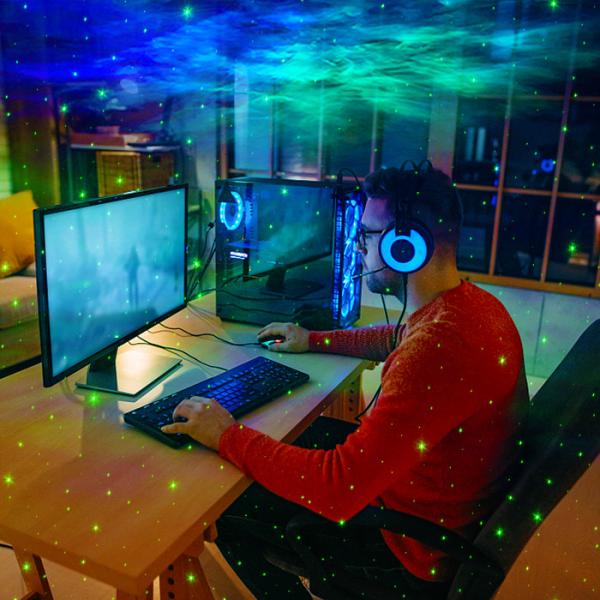 Multipurpose RGB Smart Star Projector For Gaming Room WiFi 2.4G