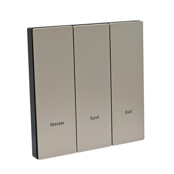 Buy cheap UK Square Box Smart Zigbee Light Switch Plastic Full Panel from wholesalers