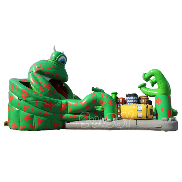 Alien Monster Playground 0.55mm Plato Inflatable Play Park