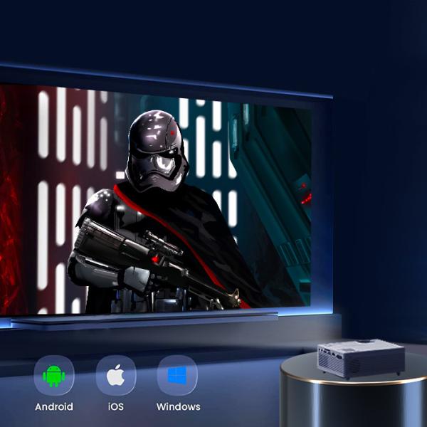 ROHS 1080P HD Mobile Phone Mini Projector Multiscene Portable Outdoor