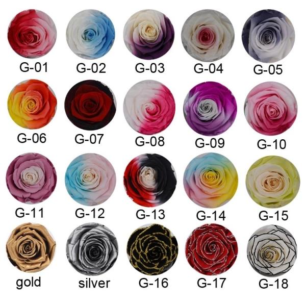 Wholesale Popular 4 Holes Transparent Acrylic Box Preserved Rose Box