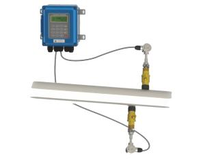 China SD Memory Wall Mount Ultrasonic Flow Meter , DN50 - 700 Sewer Flow Meter on sale
