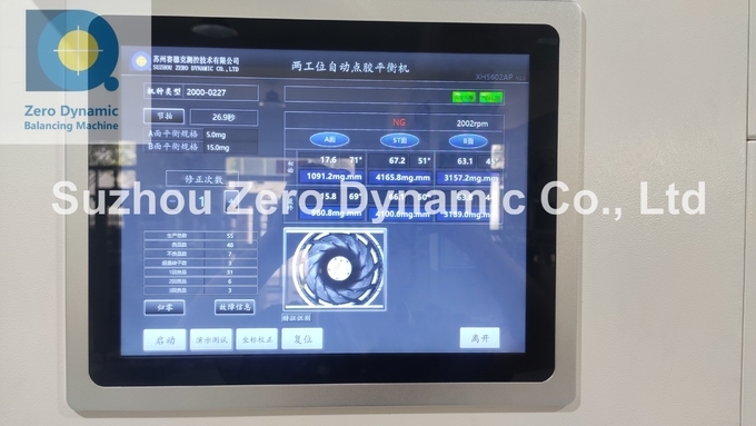 Fan Blade Automatic Balancing Machine Two Station Glue Dispensing Balancer