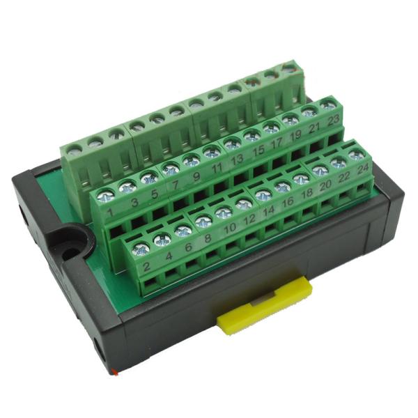 Wholesale PLC Wiring Distribution Board Terminal Blocks Plate 24 Ways Universal from china suppliers