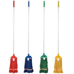 Cut - End 1.2M Handle Plastic Clip String Cotton Mop