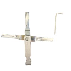 China 3pcs Folding Tin Foil Locksmith Tools stainless steel Door Lock Pick Quick on sale