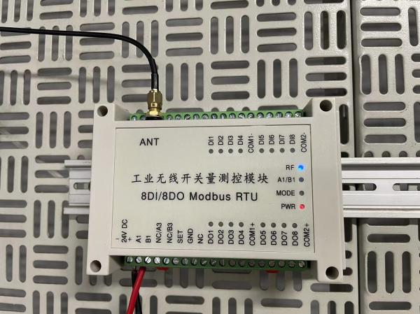 Quality 8 Channel Modbus Wireless  I O Controller RTU 8DI8DO 2km Lora 433MHz for sale