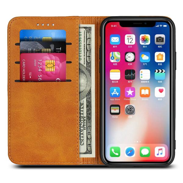 iPhone XS Wallet Case, Premium PU Leather Flip Cover[Kickstand Feature] For iPhone 6,7,8,X,XS,XS MAX,XR