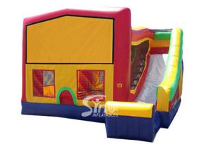 China PVC Tarpaulin Inflatable Bounce Houses With Slide Multifunctional on sale