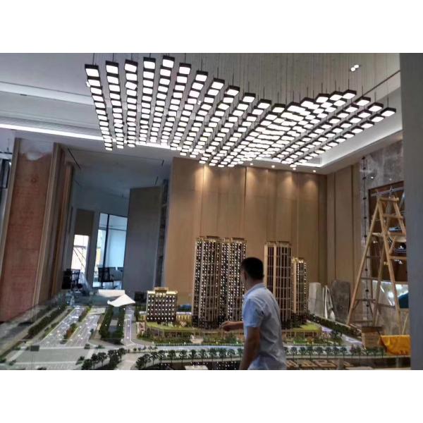 Modern LED Crystal Wave Large Foyer Chandelier Light Custom OEM ODM