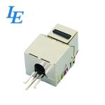 White Network Keystone Jack For Ethernet Network Phosphor Bronze Material