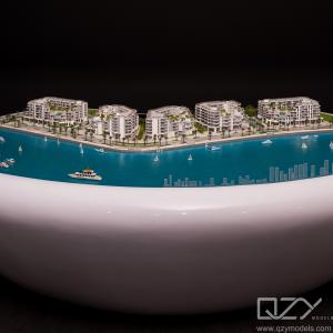 DAR GLOBAL Mini Architecture Models Block Building Design 1:250 Qatar Les Vagues
