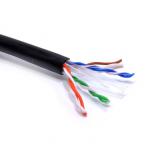 1000ft (305m) Cat6 Cable Unshielded (UTP) Solid Copper CMR Black Bulk Ethernet