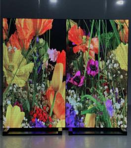 P2 RGB 320X160MM LED Window Display Signs With Video Showing
