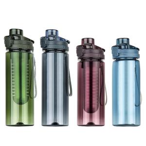 Fruit Infuser Leak Proof Lock Key Plastic Drink Bottle 770ml Large Capacity