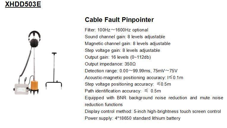 Multifunctional Digiphone Bnr with Path Deviation Indication Function Electric Power Cable Fault Locator