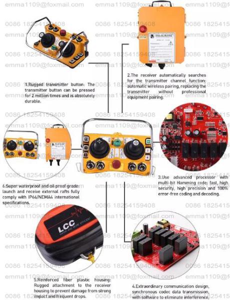 Quality Wireless Industrial Remote Control Q5000 Dual Rocker 5 Speed Multi Function for sale