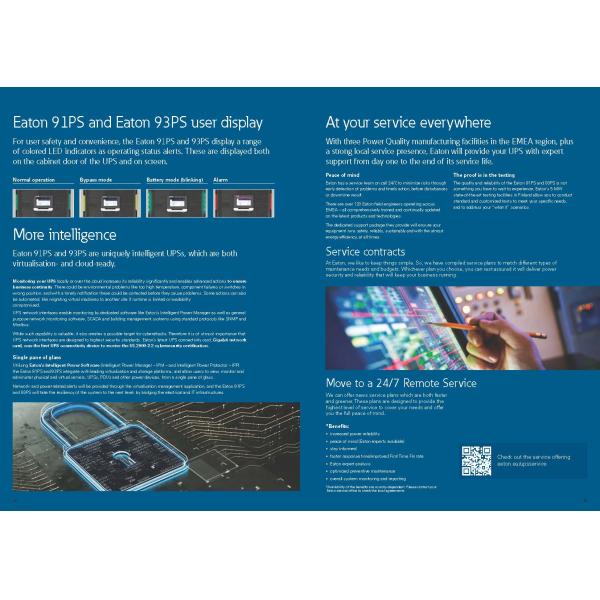 Eaton 91PS Series Single Phase UPS for Networking 10kVA 10kW 220V 15kVA 15kW 30kVA 30kW