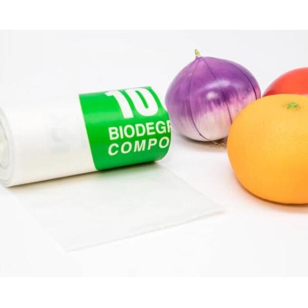 Made From Plants Customized wholesale biodegradable compostable pharmacy bag with singlet handle