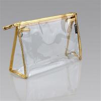 China Custom Clear PVC Cosmetic Bag / Toiletry PVC Travel Bag With Zipper for sale