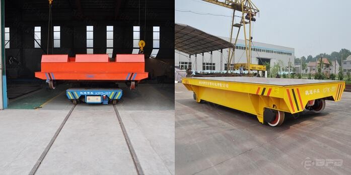 High Performance Rail Transfer Cart Platform Structure Customized Color