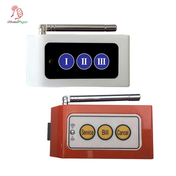 Quality Hot sale wireless small size super signal transmitting distance multi-keys push call button for sale