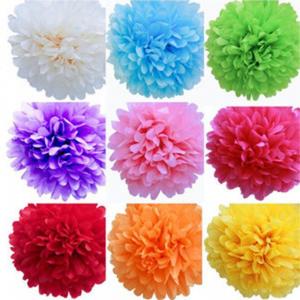 China Colorful Paper Flower For Wedding Party/ Chinese handmade paper honeycomb ball on sale