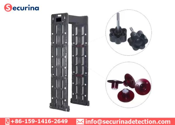 Quality High Sensitivity Pass Through Metal Detector 7'' Touch Display Screen With Wheels for sale