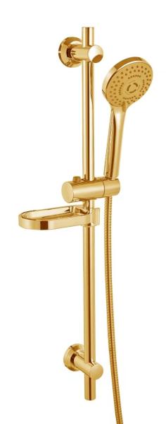 Modern Brass Slide Rail Shower Set Polished Chrome Finish - SLIDE RAIL SET