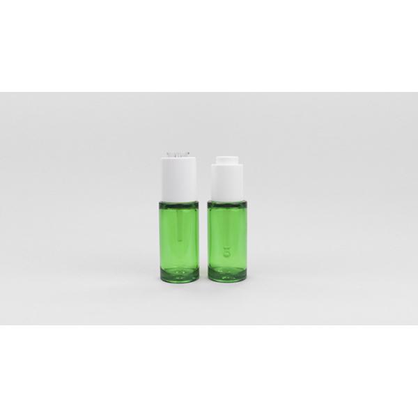 30ml Transparent Green Cosmetic Dropper Bottles For Essential Oils