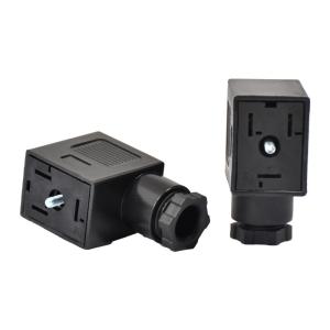 China Waterproof Custom Solenoid Valve Plug 3PE 2PE Size A B C Base Field Wirable Connector on sale