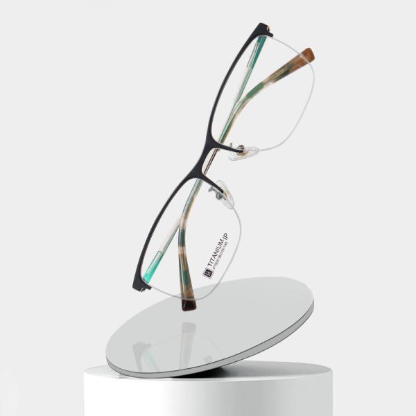 Quality Half Rim Titanium Frame Glasses Unisex For Computer Reading Gaming for sale
