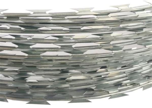 Quality Concertina BTO22 450mm Galvanized Security Fence Razor Wire Fence for sale