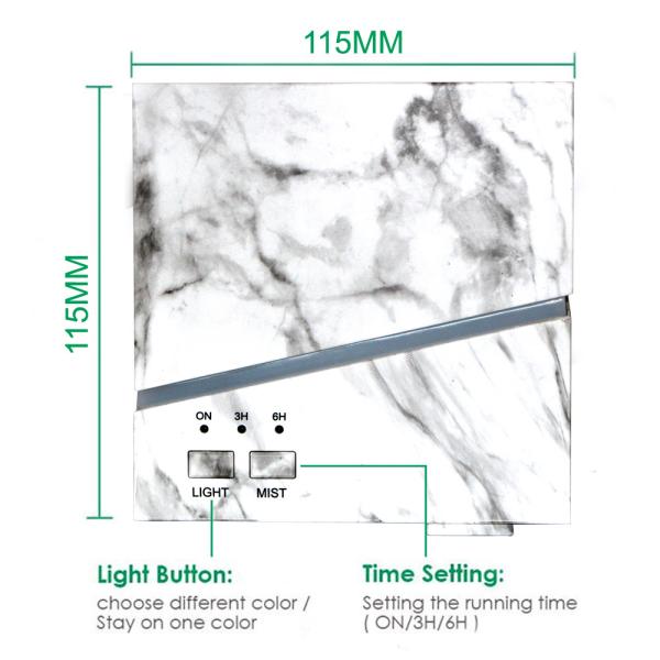 300ml Ultrasonic Home Fragrance Mist Humidifier mable grain Electric Aroma Diffuser