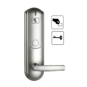 China Silver 4AA Hotel Card Door Lock System 4.8V Smart Lock For Wooden Door on sale