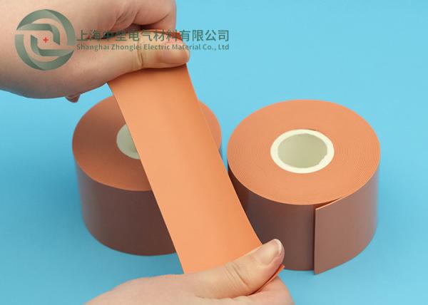 Quality 35kv Maximum Voltage 5cm Width Red Flame Retardant Self Amalgamating Silicone Tape for Substation Busbar Insulation for sale