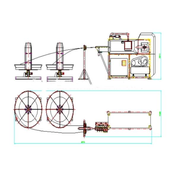 Single / Double Wire Automatic Rebar Stirrup Bending Machine 380 V Servo Motor