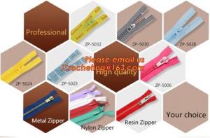 Garment accessory metal zipper fancy zipper with custom metal zipper pull, plastic zipper resin zipper plated antic-bras