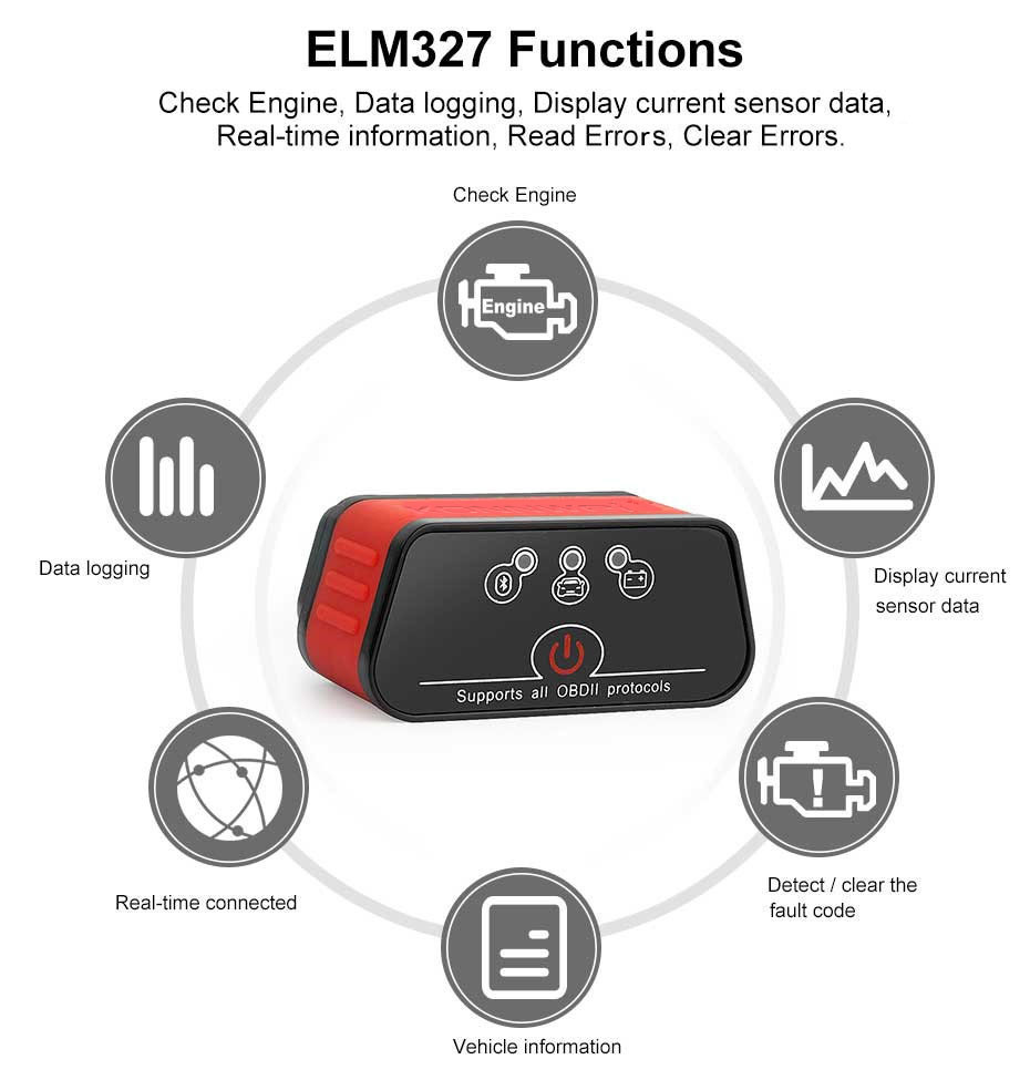 Hot popular model KONNWEI Wireless Android Car Scanner Bluetooth Engine Scanner OEM Service
