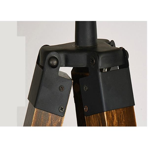 Bronze 40 Watt Bedroom Floor Lamps With Wood Shelves 230V Input E27 Holder