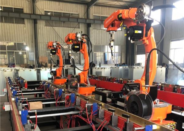 Quality High Precision Automatic Robot Welding Machine Space Saving for sale
