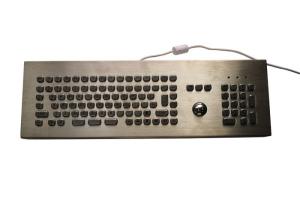 Wholesale Waterproof Metal Keyboard With Trackball , Full Function Mini Computer Keyboard from china suppliers