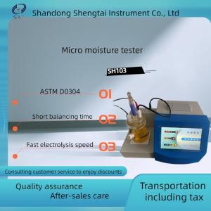 Wholesale The Ideal Instrument for Moisture Analysis of Oil Products - SH103 Dual CPU Design of Micro Moisture Tester from china suppliers