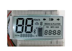 Wholesale 7 Segments HTN Monochrome LCD Display For Instrument With Zebra Connector from china suppliers